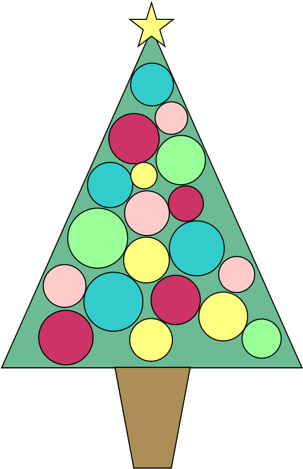 Microsoft Gallery Clip Art Free - Retro Christmas Clip Art Tree (790x1088)