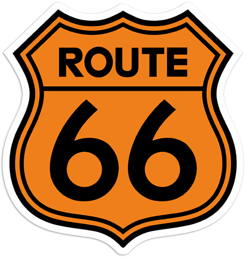 Route 66 - Route 66 Sign (500x524)
