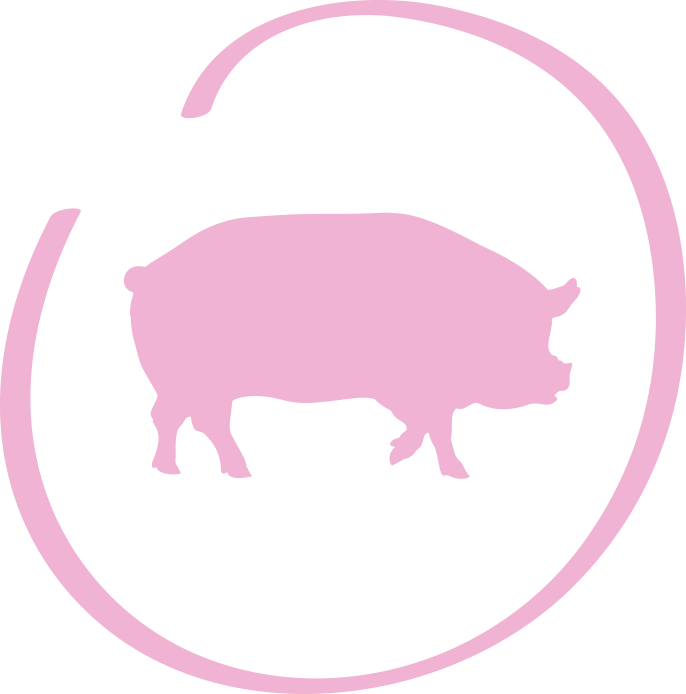 Express Schnitzelsommer - Pig Silhouette Laser Cut Out Of Metal 12x23.5 (686x694)