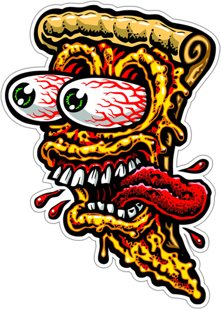 Aufkleber - Pizza-gesicht - Jim Philips Pizza (855x1200)
