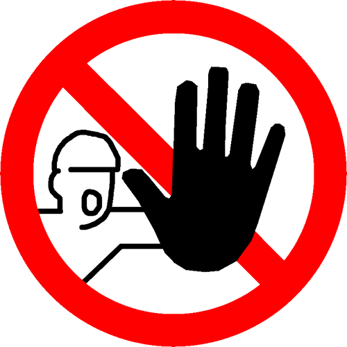 No Entrance Sign - Safety Sign Do Not Enter (500x500)