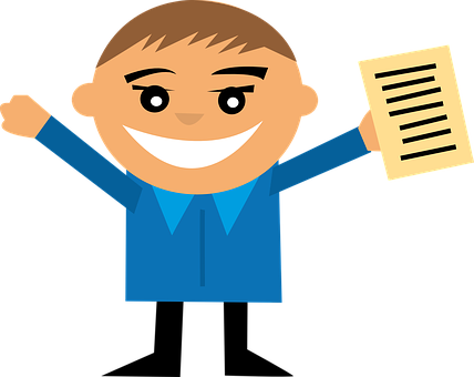 Happy Student Clipart (428x340)