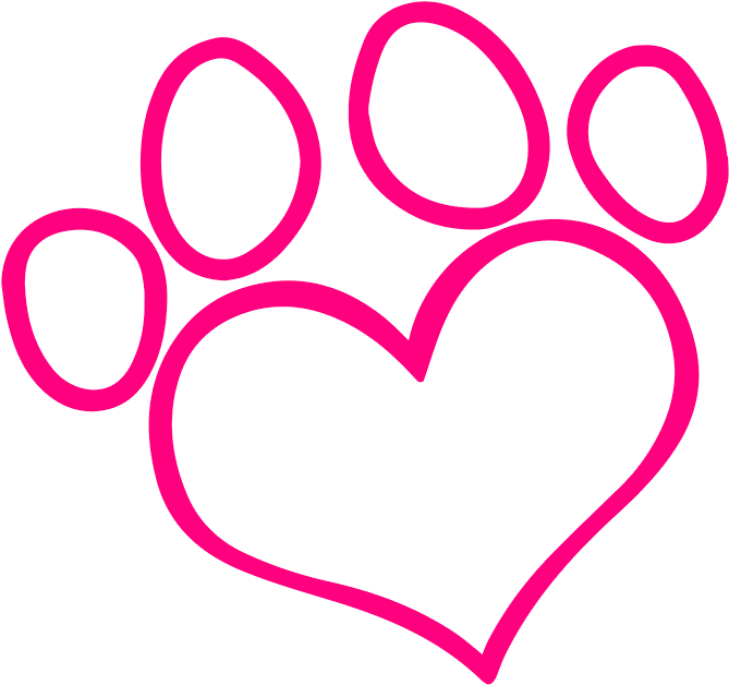 Best Mates Dog Grooming - Silhouette Dog Paw Print (672x638)