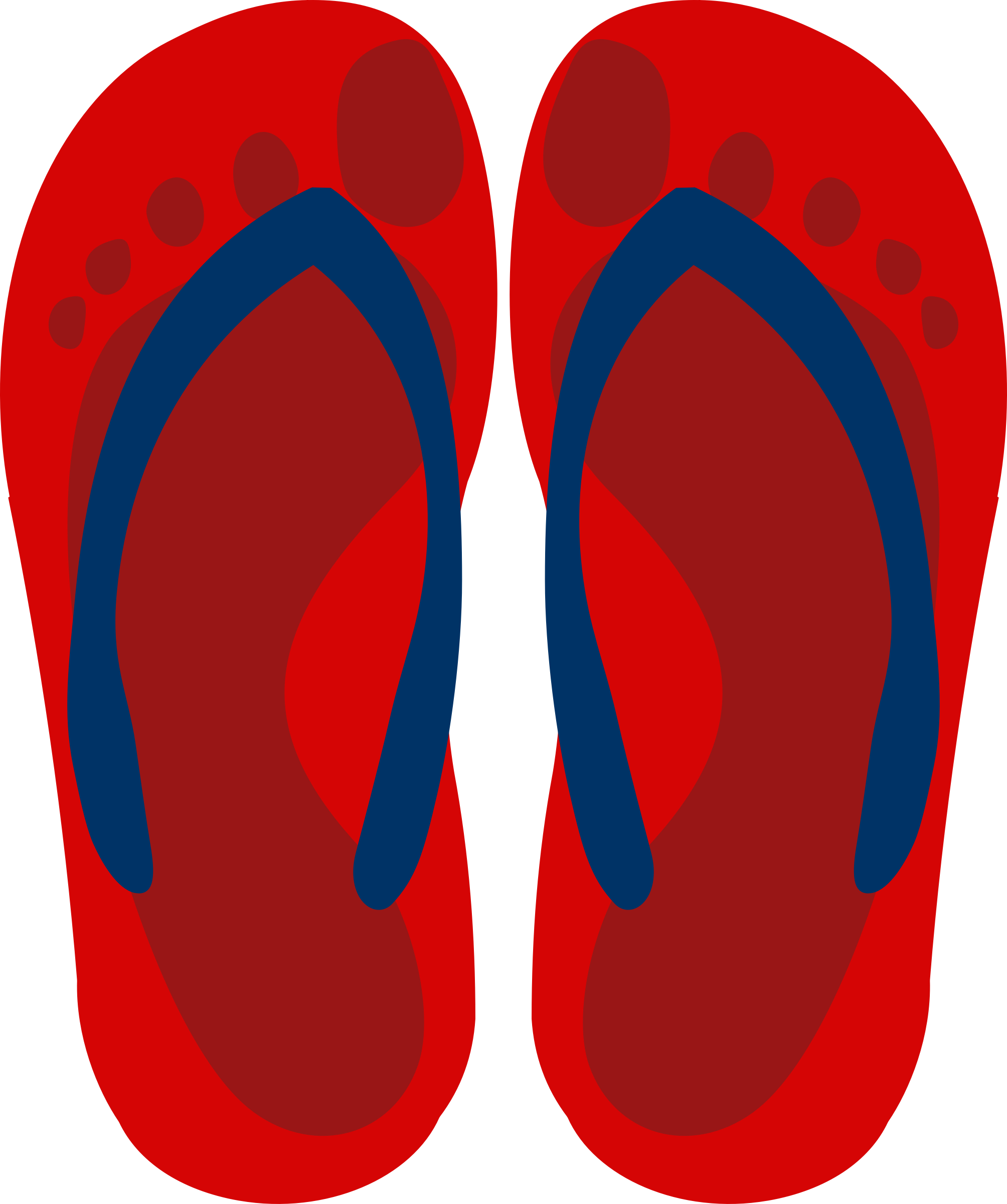 Clipart Flipflops - Flipflop Png (2008x2400)