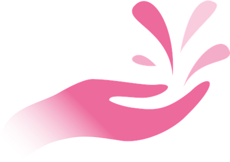 Hand Drops Water Stylized Pink Wet Costs R - Gotas De Agua Dibujo (470x340)