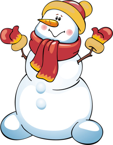 Schneemann, Weihnachts-clipart, Weihnachts Grafiken, - Bonhomme De Neige Gif (389x500)