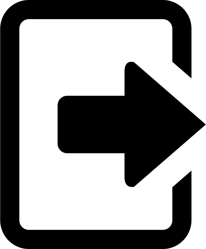 Png File - Logout Icon - (812x980) Png Clipart Download