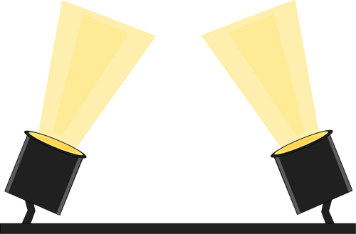 Transparent Christmas Lights Png Clipart - Stage Lights Clip Art (728x479)