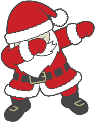 "dabbing Santa 2" - Santa Claus Dabbing (1024x1024)