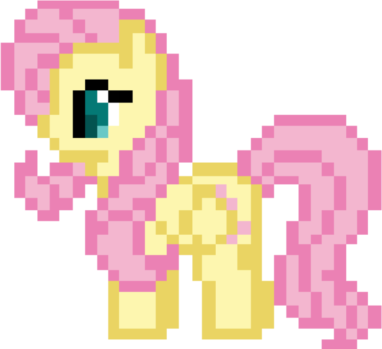 Fluttershy By Lemopav - Pixel Pony (1024x683)