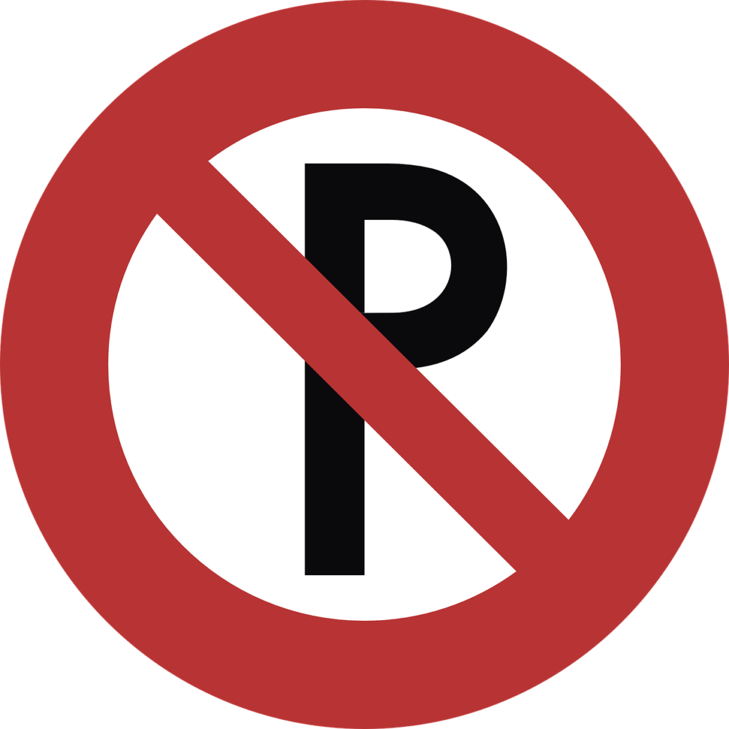 5 Emotional Stages Of Parking In Long Beach - Road Signs No Parking (1038x1038)