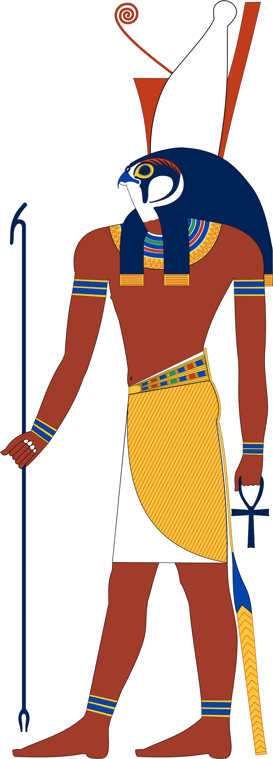 God Of War, Sky, And Falcons - Ancient Egypt God Khonsu (1200x2743)