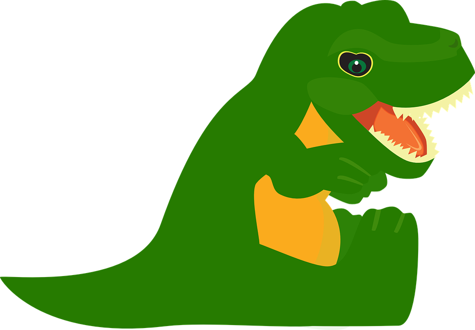 Rex Dinosaur T-rex Prehistory Lizard Anima - Trex Cartoon Transparent Background (960x667)