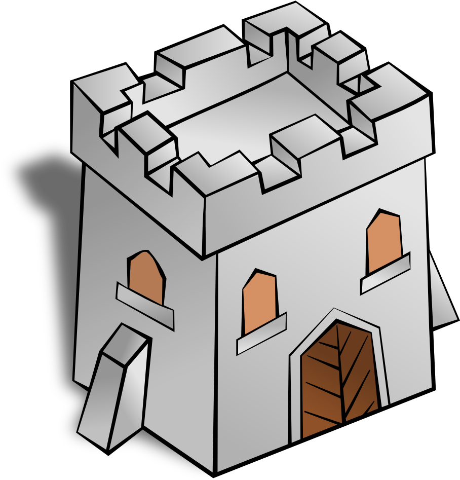 Ruin Clipart Rpg - Fort Clip Art (2400x2400)