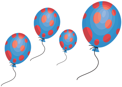 Ballon, Feier, Clipart, Urlaub - Party (509x340)