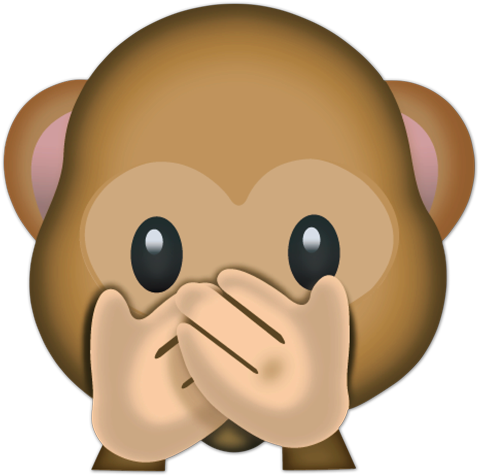 Speak No Böse Affe - Mono Whatsapp (490x490)