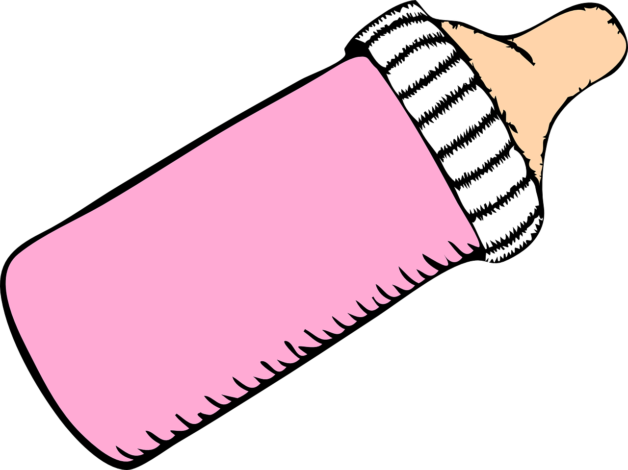 You Can Never Have Too Many Cute - Baby Milk Bottle Clip Art (1280x959)