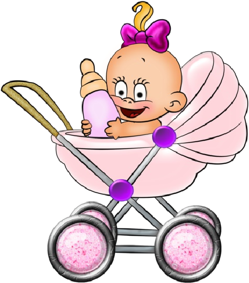 Digi Stamps - Bebe Niña Dibujo (600x600)