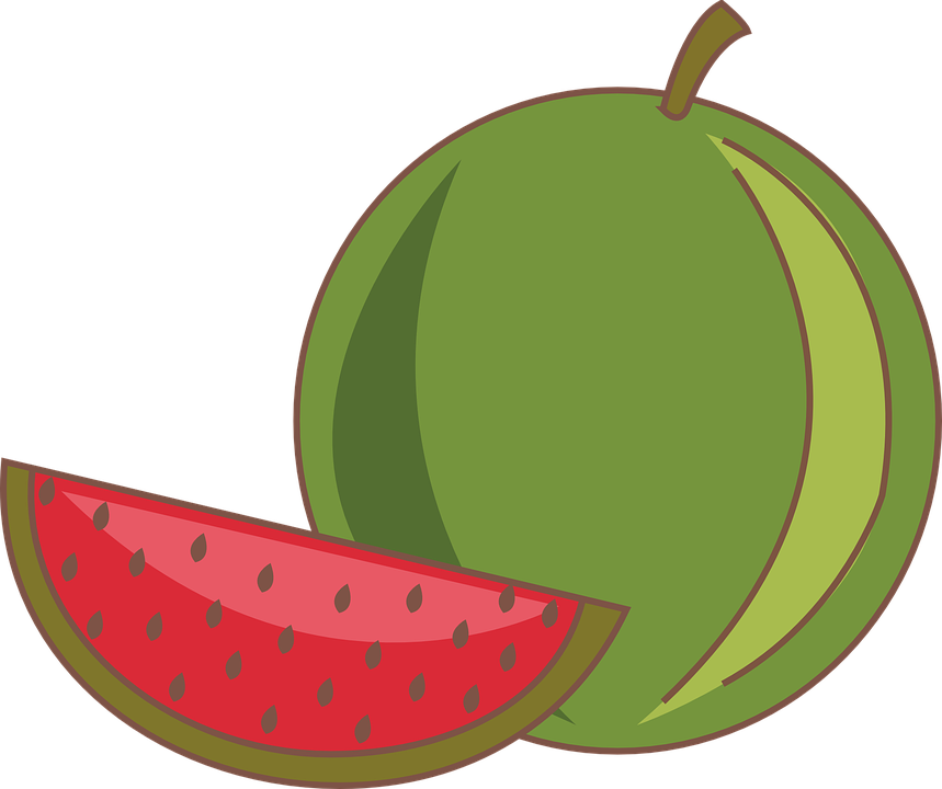Wassermelone, Obst, Catering - Hình Ảnh Quả Dưa Hấu Hoạt Hình (859x720)