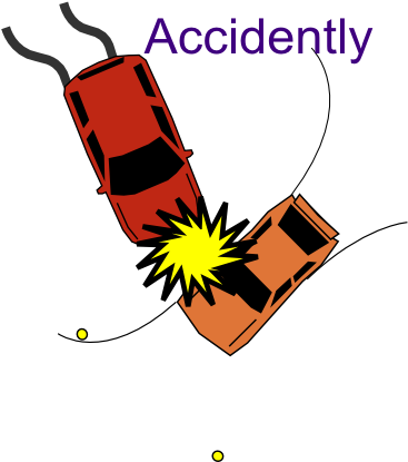Accident Office Cliparts - Car Crash Clip Art (366x593)