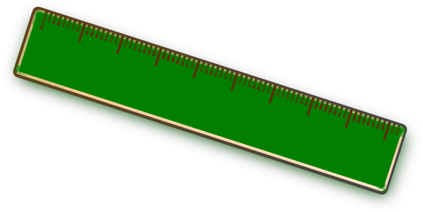 Inch Ruler Clipart Free Clipart Images - Green Ruler Clipart (600x301)
