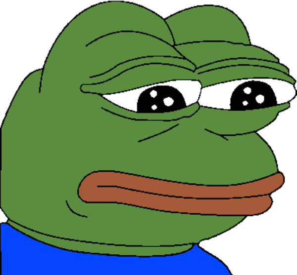 Ray, Seer Of Heart And Alicorn Of Butts - Sad Pepe Png (600x557)