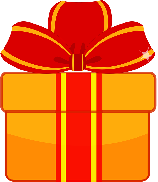 Red Present, Wrapped, Christmas, Birthday, Gift, Red - Gambar Kotak Kado Kartun (625x720)
