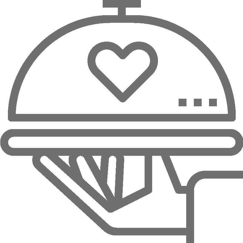 Logo - White Food Icon Png (800x800)