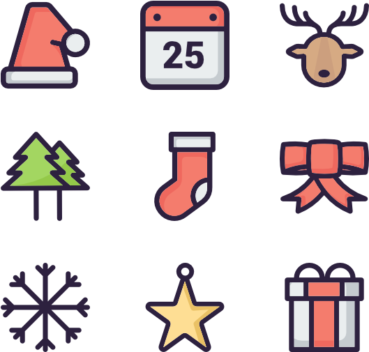 Christmas Icon Set - Gadget (600x564)