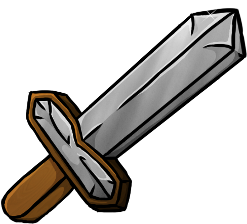 Pixel - Minecraft Iron Sword Icon (512x512)