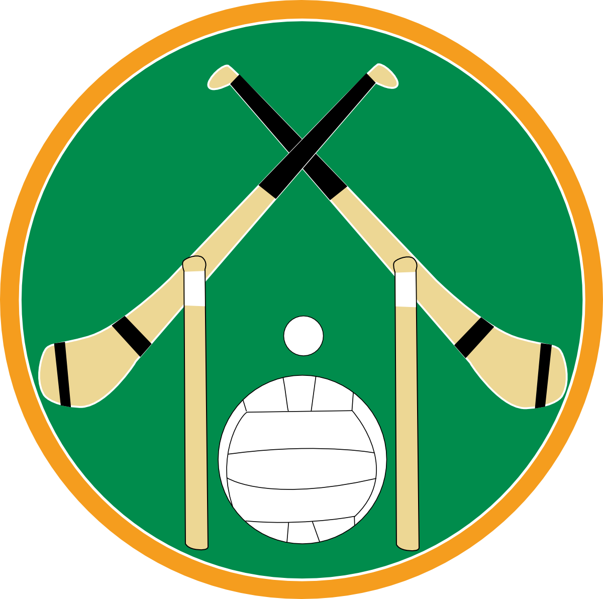 Portail Des Sports Gaéliques - Hurling And Football Logo (1200x1192)