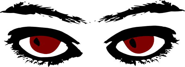 Eye Clipart Small Eye - Red Eyes Clip Art (600x217)