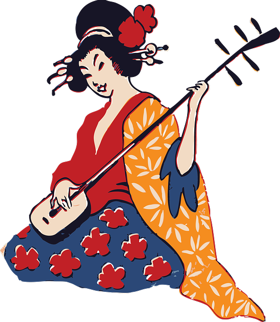 Free Japanese Clip Art - Geisha Png (558x640)