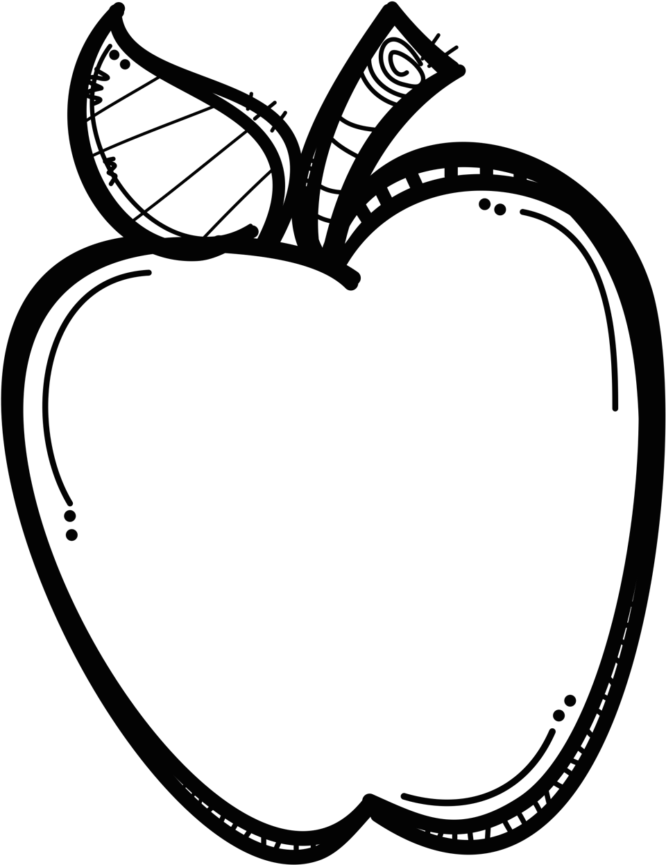 Pin By Wanna Be A Teacher On Drawing - Apple Clipart Black And White (1056x1400)