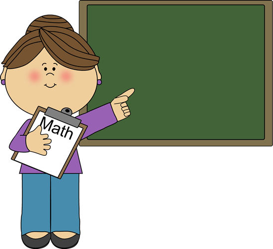 Teacher Clipart - Math Teacher Clipart (550x502)