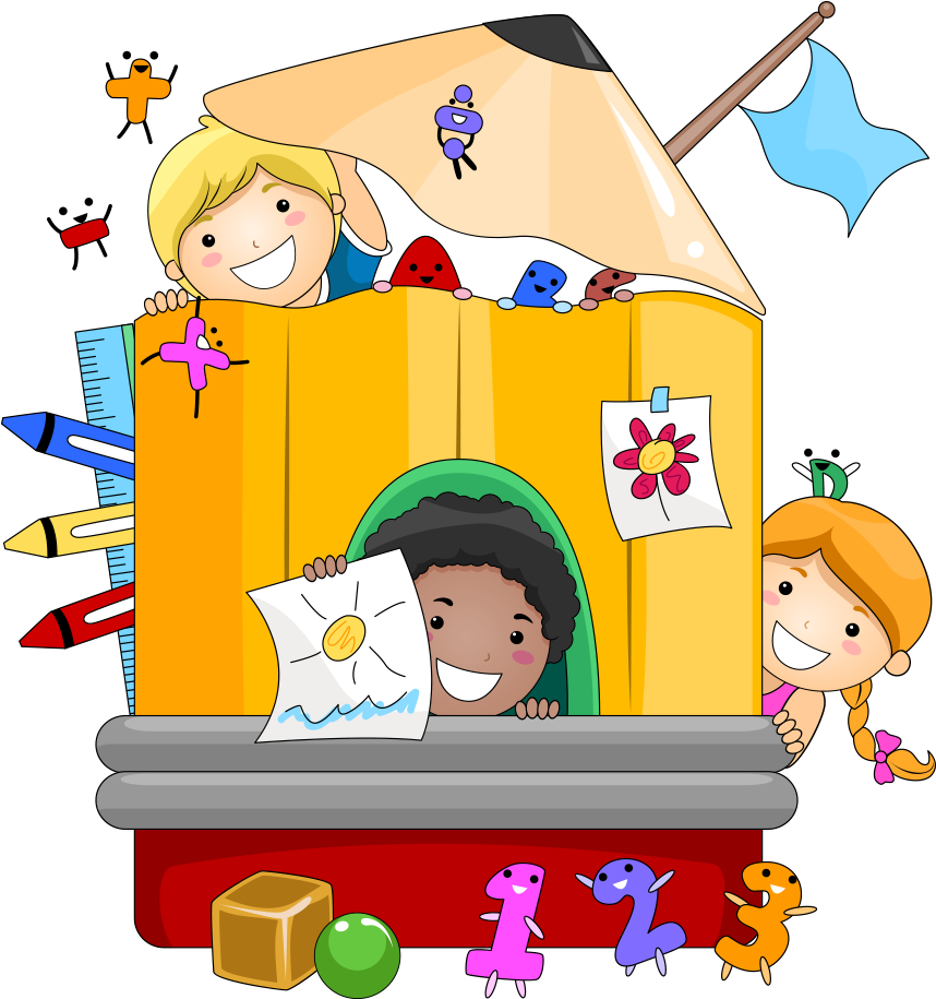 Kindergarten Teacher Pre-school Clip Art - Fun Activities For Kids Coloring Book Edition (1000x1000)