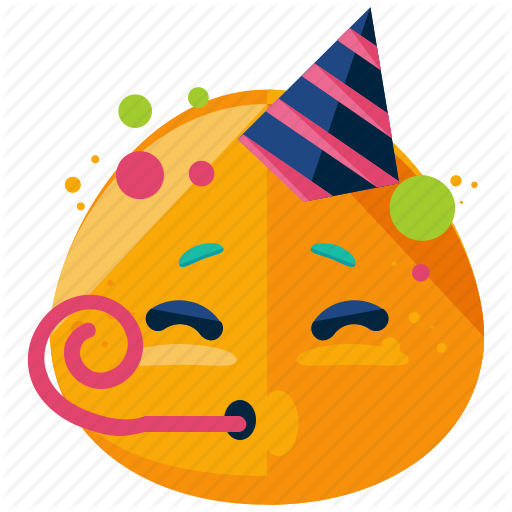 Emoji Faces Party Clipart Party Emoticon Smiley - Illustration (512x512)