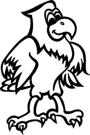 Clip Art Freeuse Nathan Hale Primary County District - Happy Eagle Clipart Black And White (300x450)