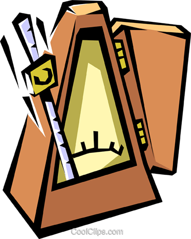Metronome Royalty Free Vector Clip Art Illustration - Vector Graphics (383x480)