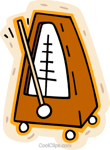Metronome Royalty Free Vector Clip Art Illustration - Syllable (354x480)