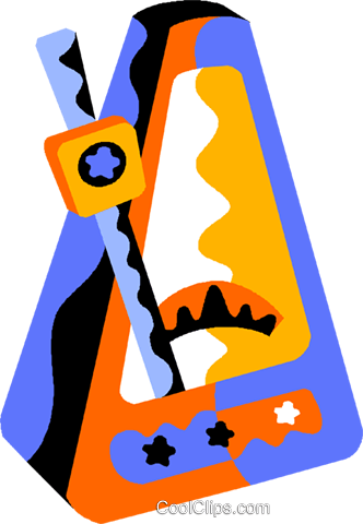 Metronome Royalty Free Vector Clip Art Illustration - Metronome Royalty Free Vector Clip Art Illustration (332x480)