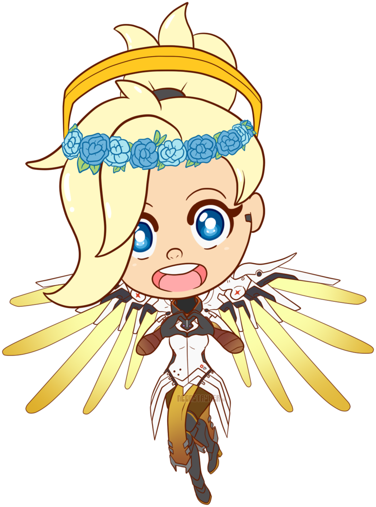 Flowercrown Mercy By Neonstryker On Deviantart Graphic - Download (770x1038)