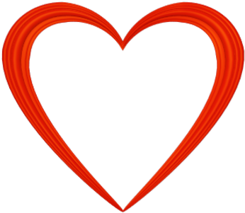 Heart Clip Transparent Background Red Love Heart Images, - Love Heart Without Background (400x320)