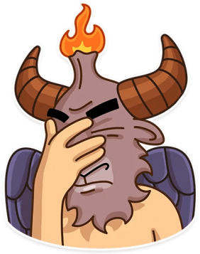 Стикер Хитрый Бафомет - Sticker (360x360)