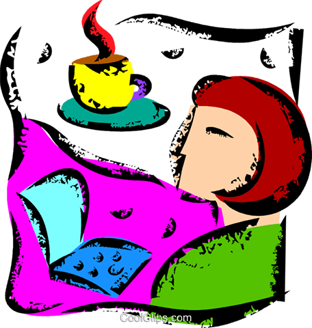 Woman With Coffee And Notebook Computer Royalty Free - Woman With Coffee And Notebook Computer Royalty Free (456x480)