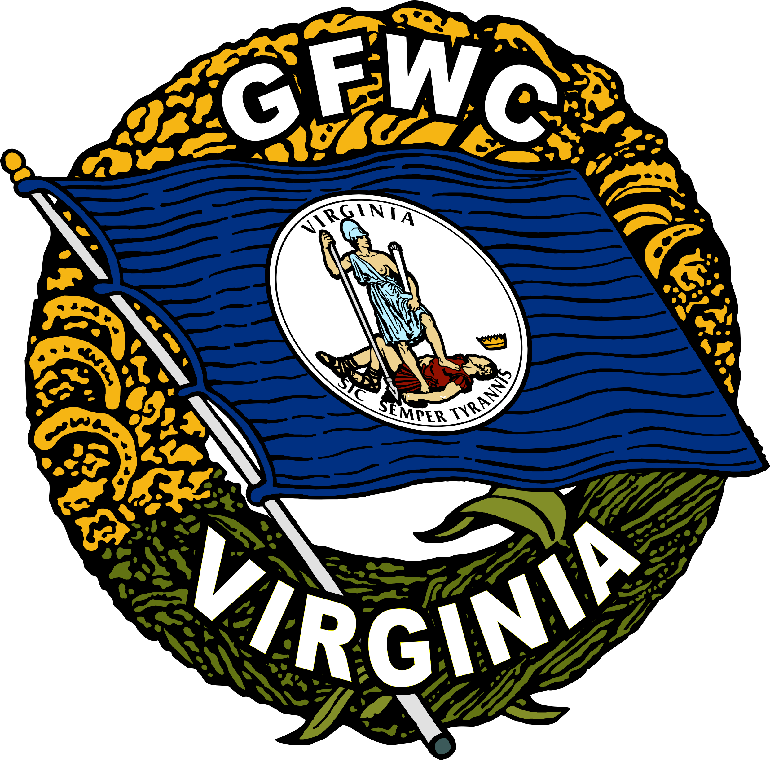 Gfwc Va Color - Gfwc Virginia (2485x2452)