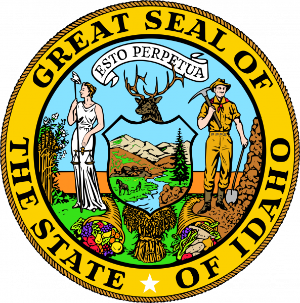 Idaho National Guard Seal - Idaho Seal (593x600)