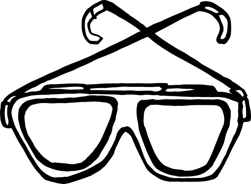 Shades Black And White Drawing (960x704)