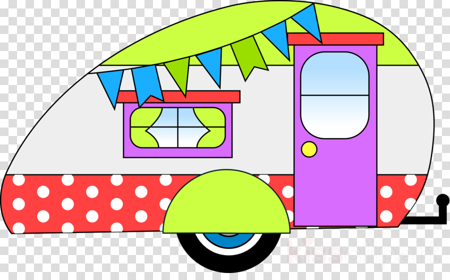 Camper Clip Art Free Clipart Campervans Caravan Clip - Red Camper Clipart (900x560)