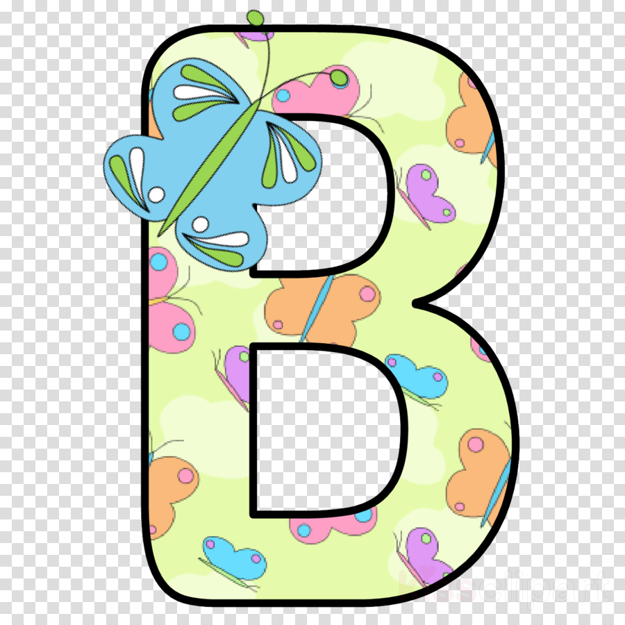 Clip Art Letters Of The Alphabet Clipart Letters & - Alphabet Letters With Butterflies (900x900)